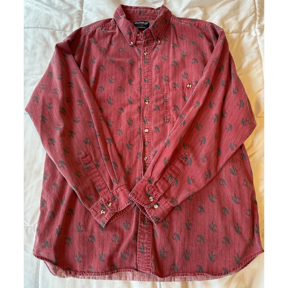 Vintage Revenge Shirtmakers Preppy Faded Button Down Size XL/XXL - Picture 7 of 11